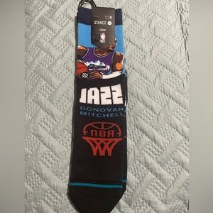 Stance NBA Utah Jazz Donovan Mitchell Crew Socks Men (6-8.5) Women (8-10.5)